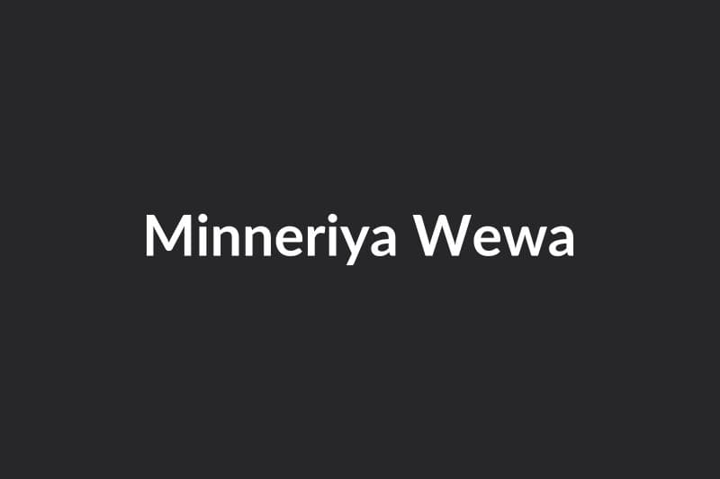 Minneriya Wewa