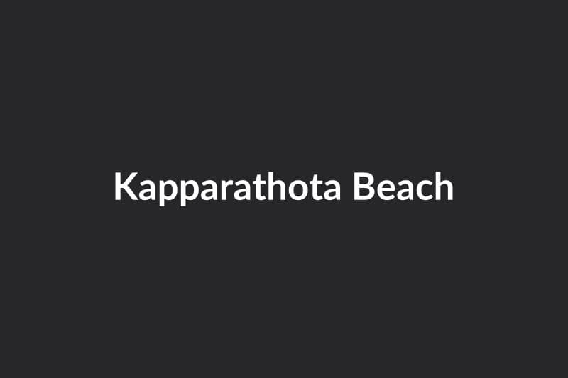 Kapparathota Beach