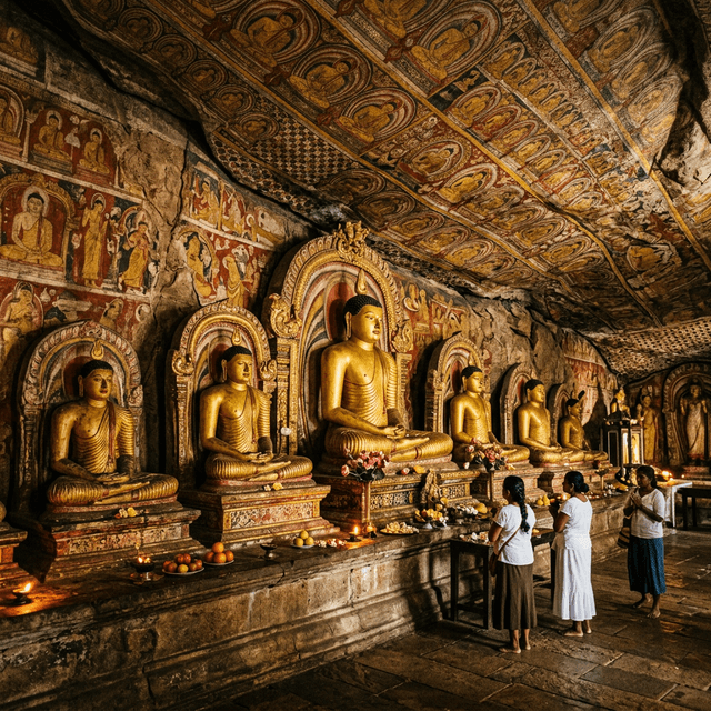 Dambulla Golden Cave Pilgrimage